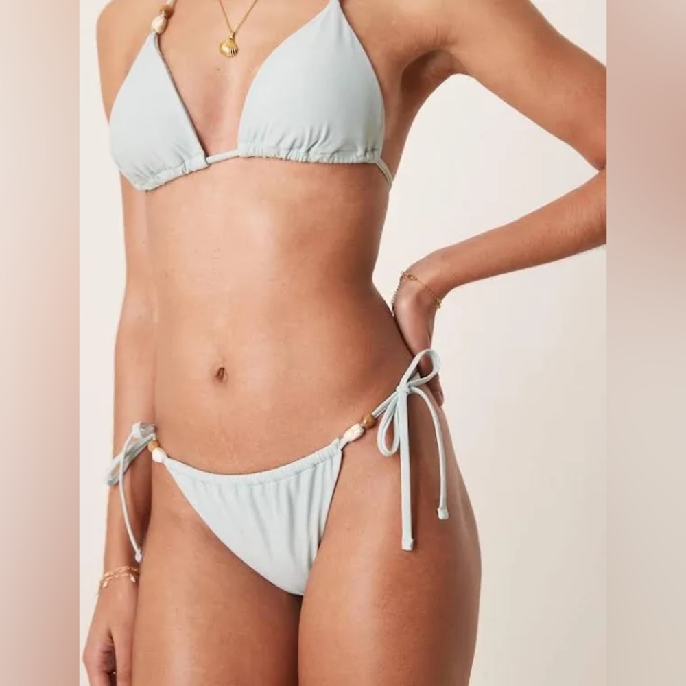 Abercrombie NWT beaded string bikini bottom